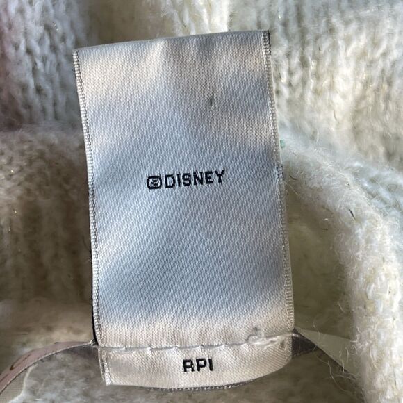 Lauren Conrad Disney Sweater Womens Large Sequin Snow White Cream‎ Bow - Picture 6 of 12